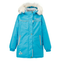Куртка-парка зимова дитяча для дівчаток ТМ JOIKS G-43 блакитний